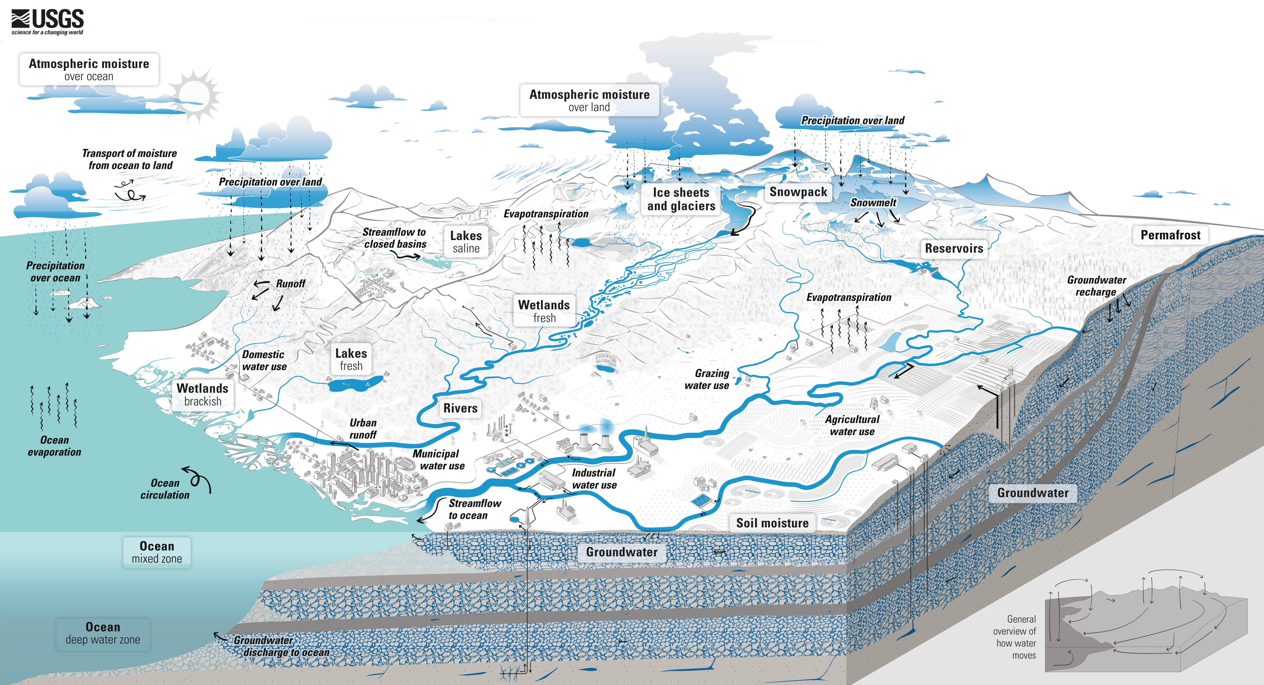 Diagram of the water cycle